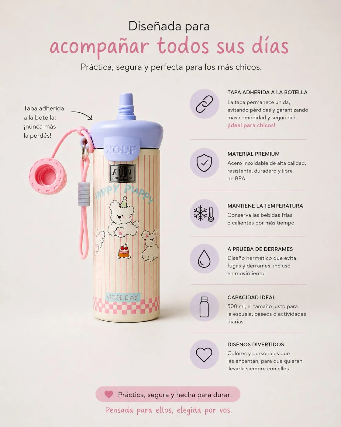 Botella térmica infantil 2