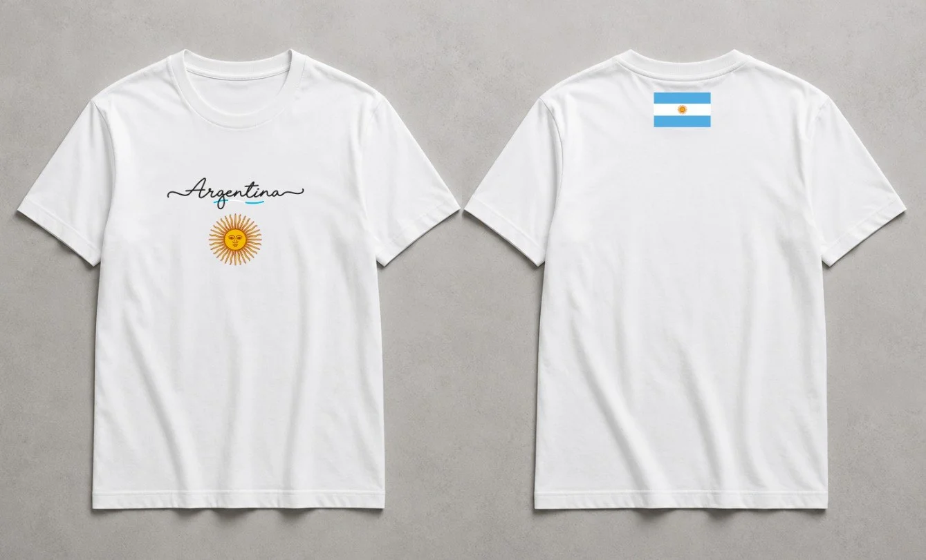 Remera Argentina algodón 4